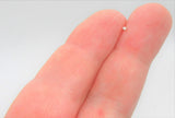 Dainty Gold Super Tiny Teeny 1mm Diamond Gem Crystal Claw Set Straight Nose Stud You Bend L Bend Shape Bent Post Pin Jewelry 22 gauge 22G Pin Nostril - I Love My Piercings!