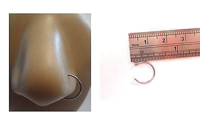 Surgical Steel Open Hoop Nose Ring Thin Jewelry 20 gauge 20g 10mm diameter - I Love My Piercings!