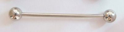 New 1&1/2 Inch INDUSTRIAL 38mm Surgical Steel 14 gauge - I Love My Piercings!