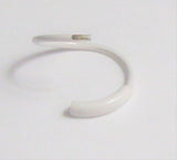White Titanium Bar Smaller Thinner Hoop Belly Navel Ring 20 gauge 20g