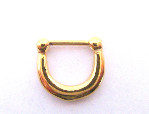 Daith Jewelry for Migraines Gold Titanium Weight Hoop 16 gauge 9 mm diameter - I Love My Piercings!