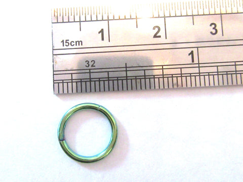 Daith Jewelry for Migraines Green Hinged Hoop 16g Choose Diameter - I Love My Piercings!