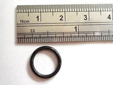 Black Titanium Segment Hoop Belly Navel Ring 14 gauge 14g 10mm Diameter - I Love My Piercings!