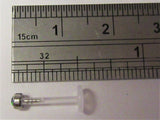 Flexible Metal Sensitive Dark Green Opalite Stud Post 16 gauge 16g 10 mm Long