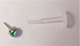 Flexible Metal Sensitive Light Blue Opalite Stud Post 16 gauge 16g 10 mm Long