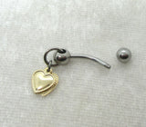 14G Gold Heart VCH Jewelry Clit Hood Ring