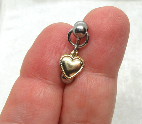 14G Gold Heart VCH Jewelry Clit Hood Ring