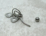 14G Heart VCH Jewelry Clit Hood Ring