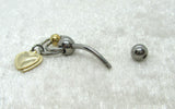 14G Gold Heart VCH Jewelry Clit Hood Ring