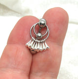 14G Surgical Steel Intimate VCH Piercing Barbell Clit Hood Jewelry - I Love My Piercings!