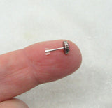 20G Red Opal Sterling Silver Nose Stud Straight Pin Jewelry 20 Gauge (Copy)