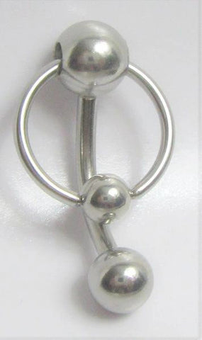 Clitoral Clitorial Clit Hood Bar VCH Vertical Stainless Steel Plain Hoops Ball Dangle Barbell VCH Ring 14 gauge Intimate Jewelry - I Love My Piercings!