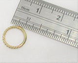16G 14K Yellow Gold Lip Rook Tragus Daith Cartilage Ring 8mm diameter - I Love My Piercings!