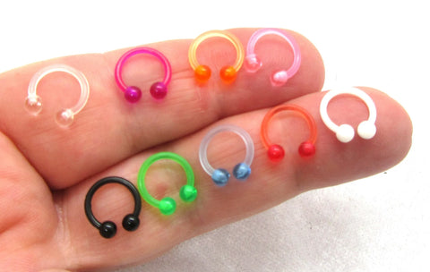 16G Hypoallergenic Rings Hoops Daith Ring Cartilage Ring Helix Ring Tragus Ring Septum Ring Nose Ring Eyebrow Ring - I Love My Piercings!
