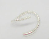 18G Nose Ring Hoop Sterling Silver Nose Jewelry 18 Gauge Gage Nose Hoop 6mm 8mm Diameter - I Love My Piercings!