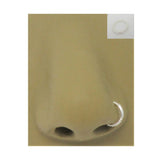 18G Nose Ring Hoop Sterling Silver Nose Jewelry 18 Gauge Gage Nose Hoop 6mm 8mm Diameter - I Love My Piercings!