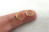20G Gold Nose Ring Nose Hoop CZ Nose Ring 20 gauge Nose Jewelry Nostril Ring 8mm nose ring Surgical Steel - I Love My Piercings!