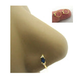 20G Gold Nose Ring Nose Hoop CZ Nose Ring 20 gauge Nose Jewelry Nostril Ring 8mm nose ring Surgical Steel - I Love My Piercings!