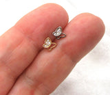 20G Butterfly Silver Gold L Shape Nose Stud Ring Nose Earrings 20 gauge 20G Nose Jewelry Pin Nostril Nose Studs - I Love My Piercings!