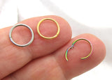 20G Nose Hoop Plain Nose Ring Nostril Hoop Ring 20 gauge Nose Hoop Snug Nose Ring 8mm Diameter Nose Ring Nose Jewelry Jewellry - I Love My Piercings!