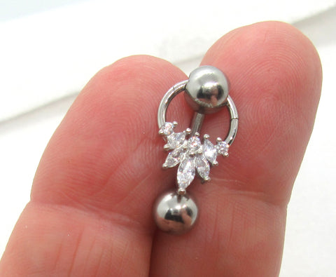 14G Marquise VCH Jewelry Clit Hood Ring