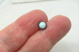20G Opal Sterling Silver Nose Stud Straight Pin Jewelry 20 Gauge