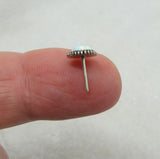 20G Opal Sterling Silver Nose Stud Straight Pin Jewelry 20 Gauge