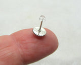 20G Opal Sterling Silver Nose Stud Straight Pin Jewelry 20 Gauge