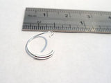 Sterling Silver Septum Ring Thinner Hoop Style Bar 20 gauge 20g 9mm Diameter - I Love My Piercings!