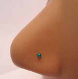 6 Titanium Dipped Tiny Ball L Shape Pins Studs Nose Rings 22 gauge 22g - I Love My Piercings!