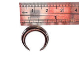Black Horn Organic Tapered Septum Barbell Hoop Ring 8 gauge 8g - I Love My Piercings!