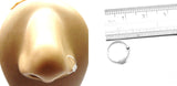 Sterling Silver Nose Coiled Fancy Hoop Jewelry 20 gauge 20g 9 mm Diameter - I Love My Piercings!