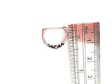 Aqua Clear Crystal Nose Septum Clicker Ring Hoop Straight Post 14 gauge 14g - I Love My Piercings!