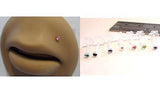Bioplast Lip Monroe Tragus Helix Studs Rings No Metal Crystal Gem 16 gauge 16g - I Love My Piercings!