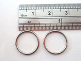 Stainless Steel Segment Earrings Cartilage Lip Rings 16g 16 gauge 12mm Diameter - I Love My Piercings!