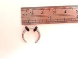 Surgical Steel Hoop Pincher Round Tapered Septum Nose Ring 12 gauge 12g - I Love My Piercings!