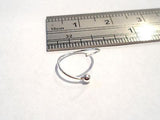 Sterling Silver Septum Thinner Hoop Ring Barbell Dainty 22 gauge 22g 9mm - I Love My Piercings!