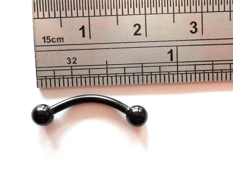 Black Titanium Christina Barbell with Balls Clit Clitoral Hood VCH Jewelry 14 gauge 14g - I Love My Piercings!
