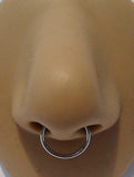 Stainless Steel Segment Hoop Septum Ring 16 gauge 16g 11mm diameter - I Love My Piercings!