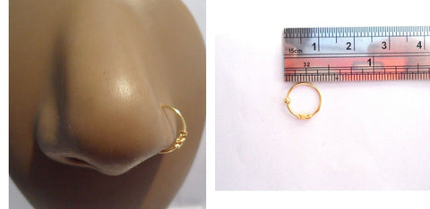18k Yellow Gold Plated Nose Celtic Knot Fancy Hoop Jewelry 20 gauge 20g - I Love My Piercings!