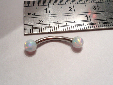 Surgical Steel White Opal VCH Jewelry Clitoral Hood Piercing Jewelry 14 gauge - I Love My Piercings!