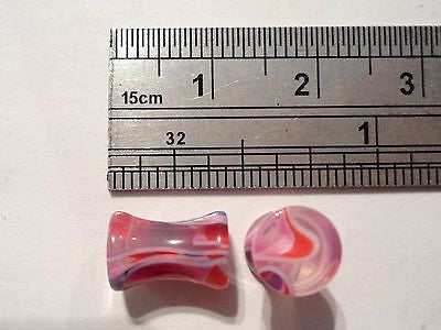 Pair COLORFUL Double Flare Ear Lobe Plugs 4 gauge 4g - I Love My Piercings!