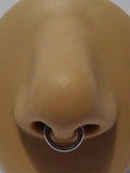 Stainless Steel Segment Hoop Septum Ring 14 gauge 14g 8mm diameter - I Love My Piercings!