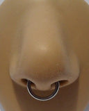 Stainless Steel Segment Hoop Septum Ring 14 gauge 14g 10mm diameter - I Love My Piercings!
