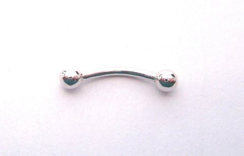 14K White Gold VCH Jewelry Barbell with Balls Clit Clitoral Hood Ring 16 gauge 10 mm - I Love My Piercings!