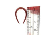 Faux Wood Long Tapered Septum Barbell Hoop Ring 14 gauge 14g - I Love My Piercings!