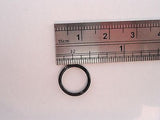 BLACK Segment Seamless Labret Bottom Side Lip Hoop Barbell Ring 14g 14 gauge 8mm - I Love My Piercings!