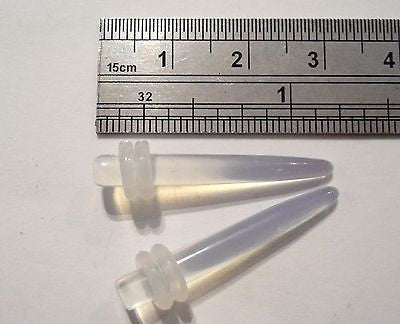 OPALESCENT BLUE Plugs Tapers Rings Gauges 6 gauge - I Love My Piercings!