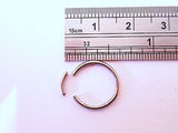 Stainless Steel Segment Hoop Septum Ring 16 gauge 16g 11mm diameter - I Love My Piercings!