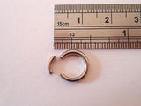 Stainless Steel Segment Hoop Septum Ring 14 gauge 14g 8mm diameter - I Love My Piercings!